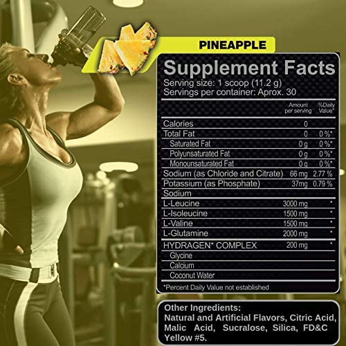 Forzagen BCAA Powder with Glutamine - Pineapple Flavor