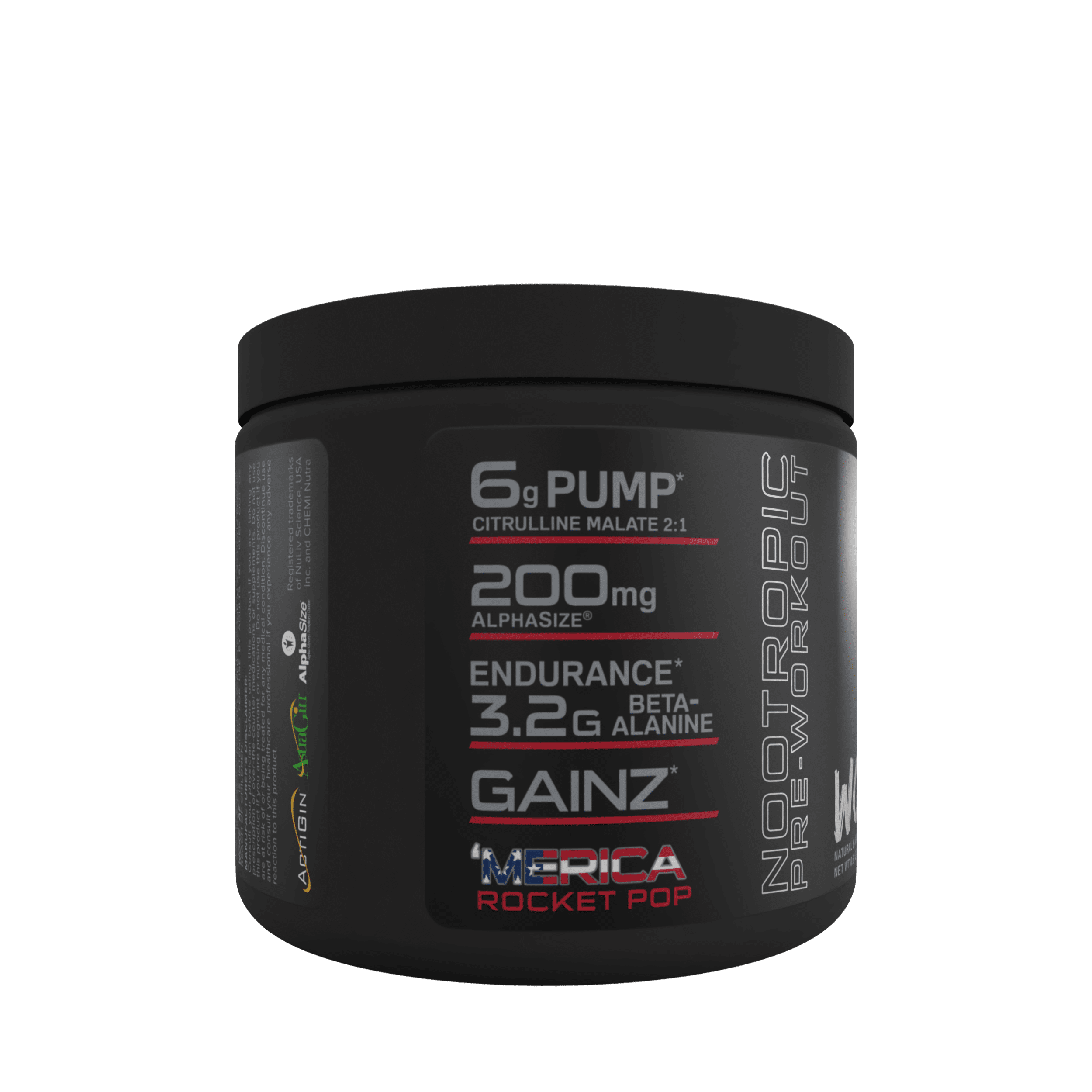 Bucked Up Woke AF Pre-Workout Powder - Rocket Pop