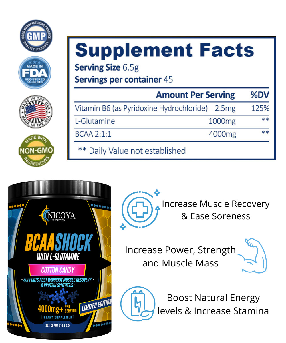 BCAA Amino Energy Powder - 4 Delicious Flavors