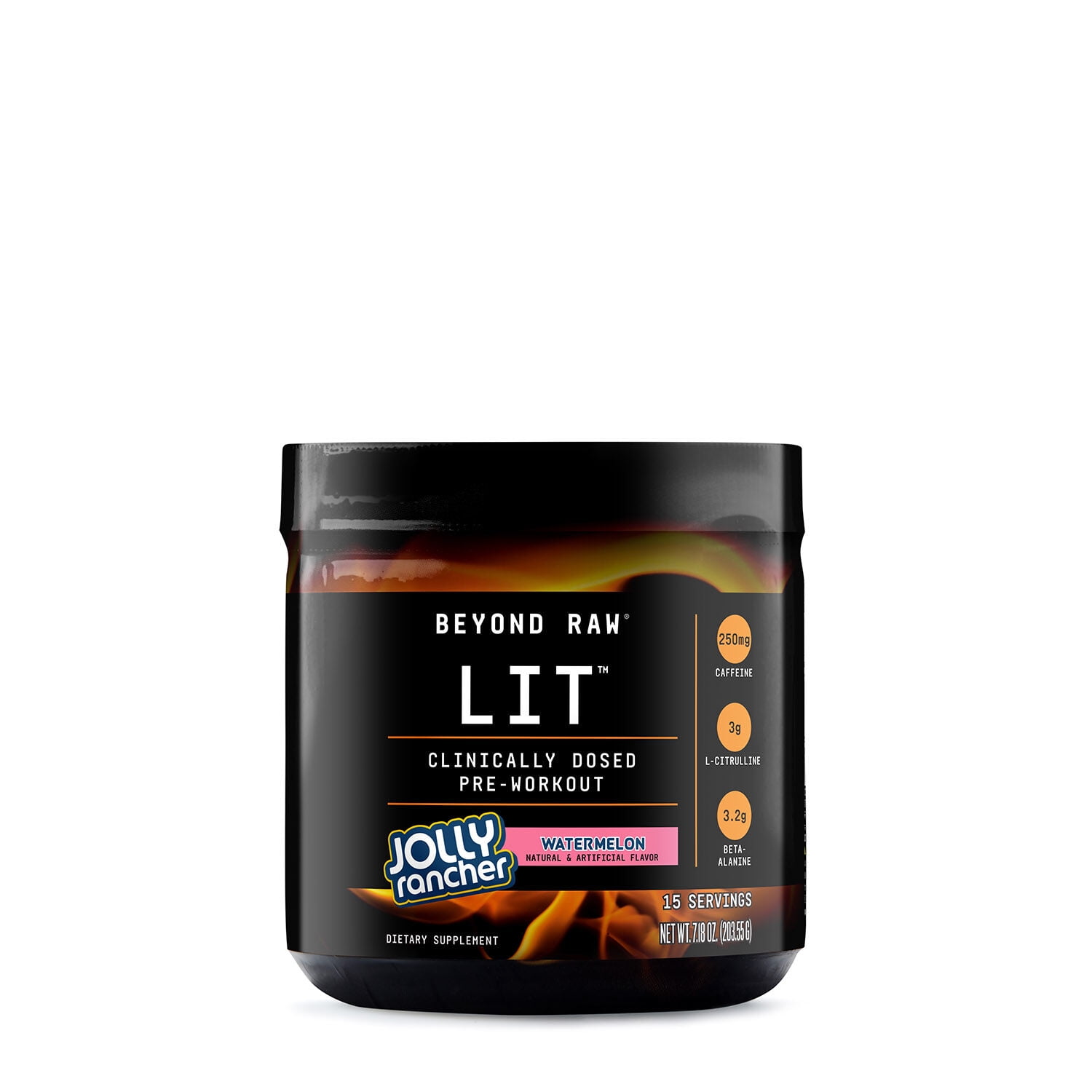 Beyond Raw LIT Pre-Workout Powder - Watermelon 250mg