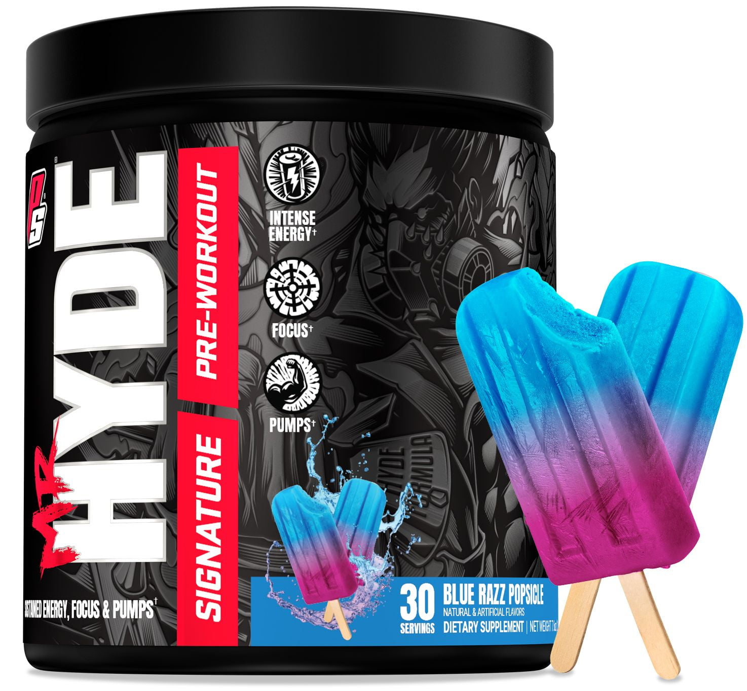 Mr. Hyde Pre-Workout Blue Razz Popsicle 30 Servings
