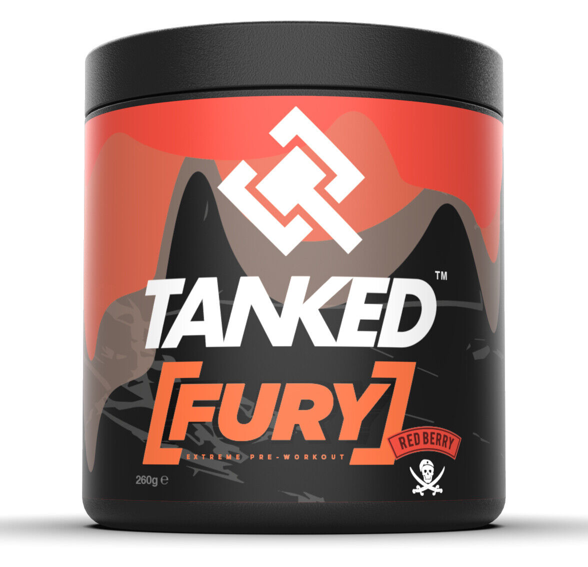 Tanked Fury Pre Workout - 40 Servings, Energy Boost