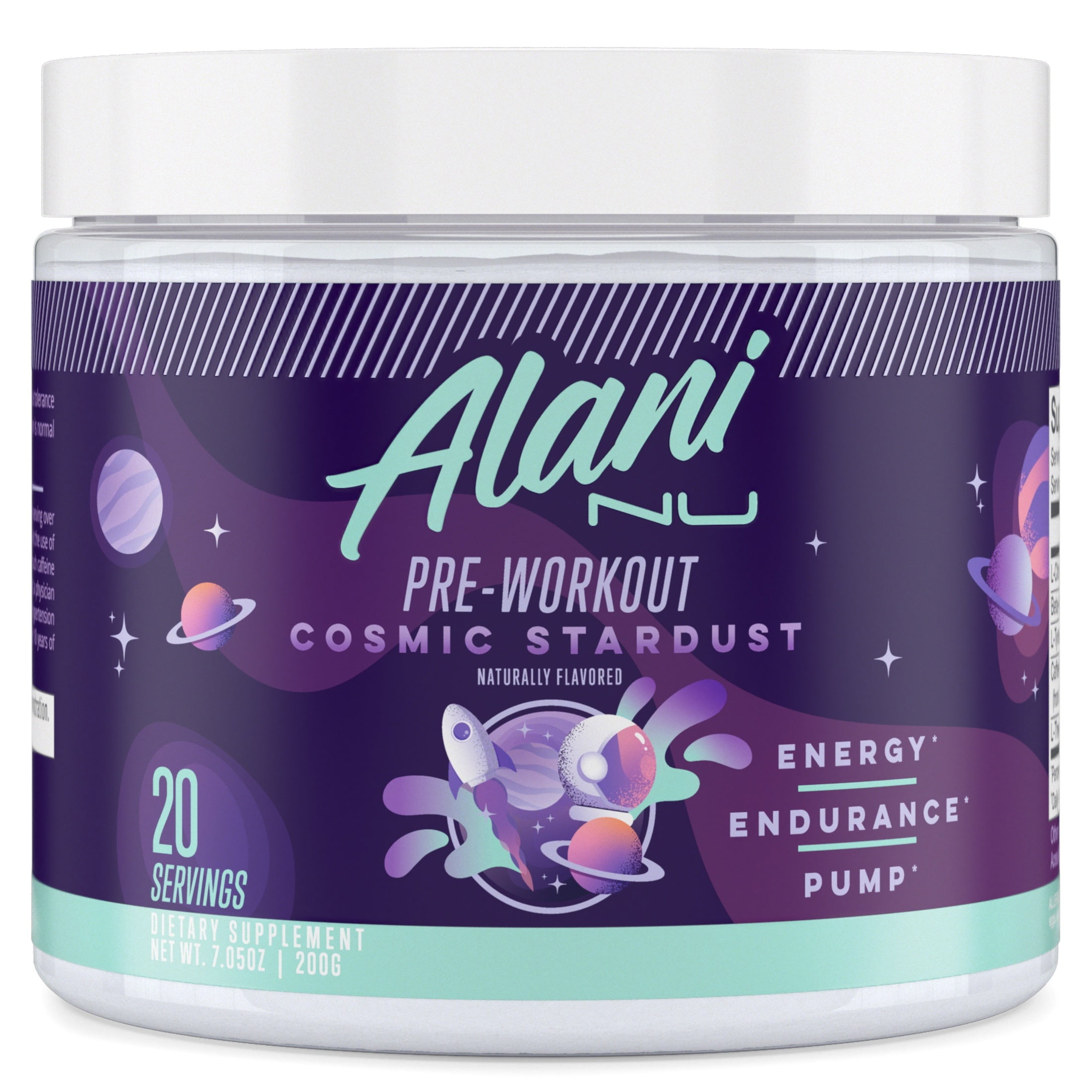 Alani Nu Cosmic Stardust Pre-Workout Powder, 20 Servings