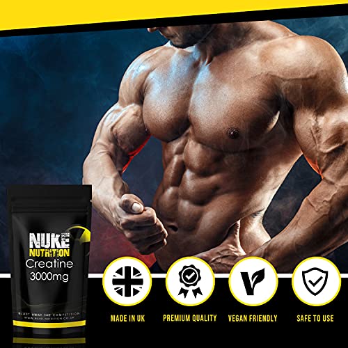 Nuke Nutrition Creatine Tablets 3000mg - Muscle Boost