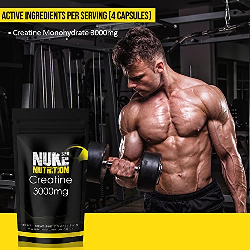 Nuke Nutrition Creatine Tablets 3000mg - Muscle Boost