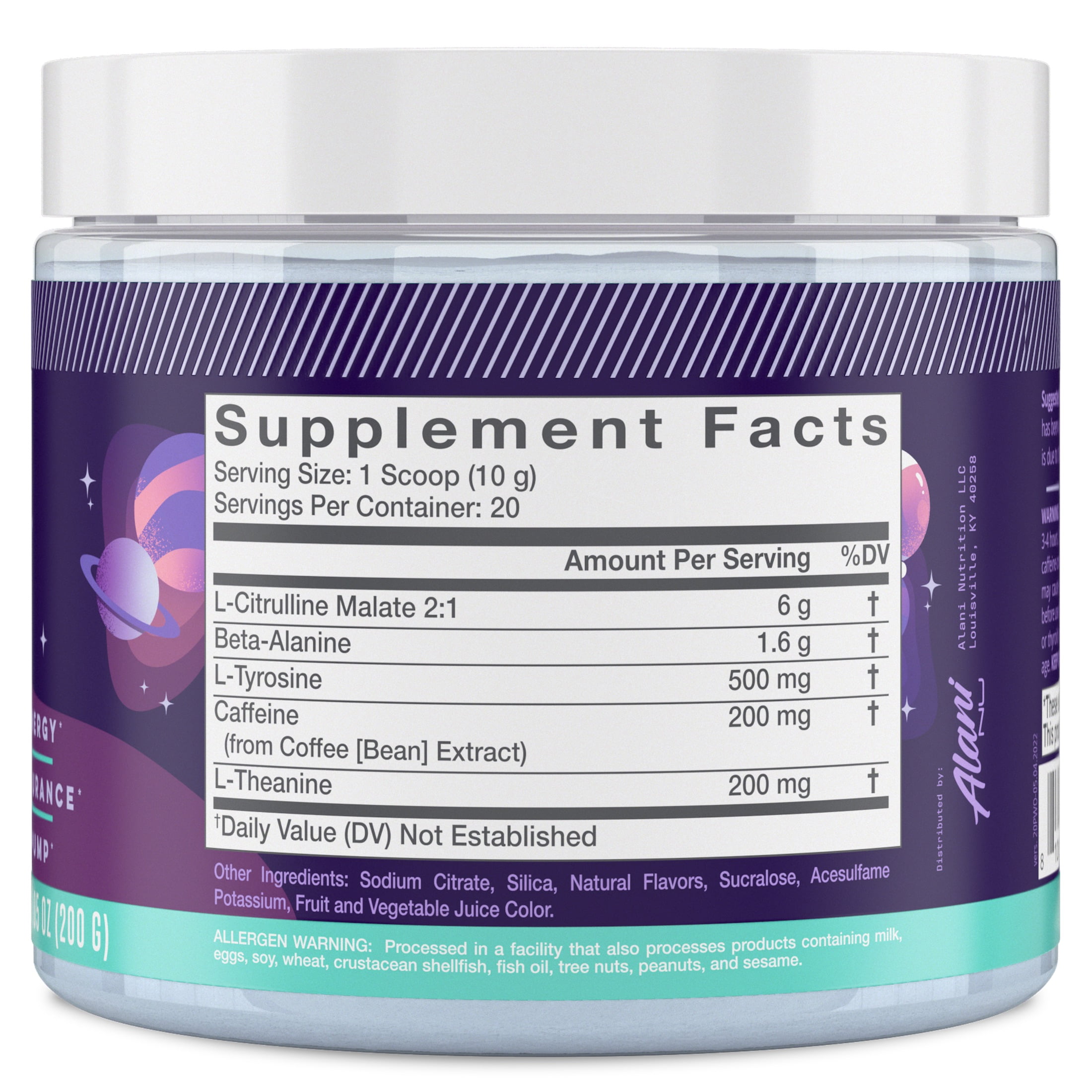 Alani Nu Cosmic Stardust Pre-Workout Powder, 20 Servings