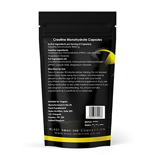 Nuke Nutrition Creatine Tablets 3000mg - Muscle Boost