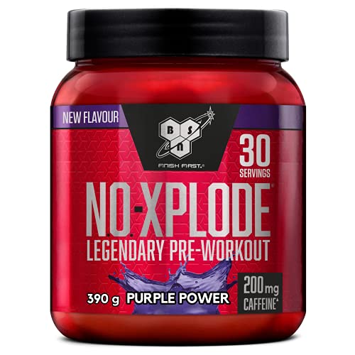 BSN N.O.-Xplode Pre Workout Energy Powder, Purple Power