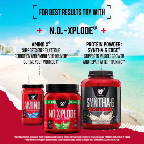 BSN N.O.-Xplode Pre Workout Energy Powder, Purple Power