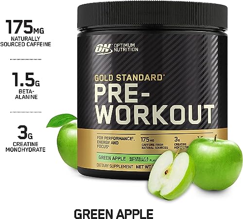 Optimum Nutrition Gold Standard Pre Workout, Green Apple