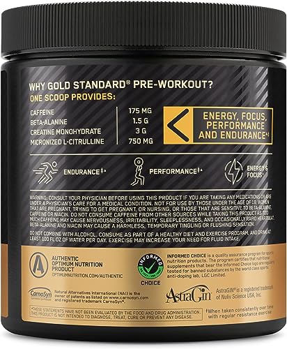 Optimum Nutrition Gold Standard Pre Workout, Green Apple