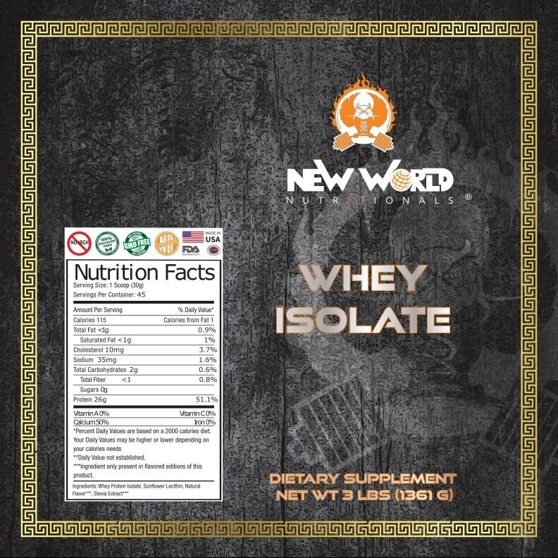 Vanilla 3lb Bulk Whey Protein Isolate