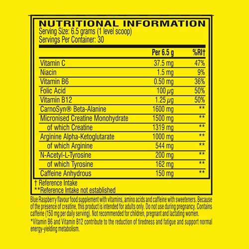 C4 Original Beta Alanine Pre Workout Powder, ICY Blue Razz