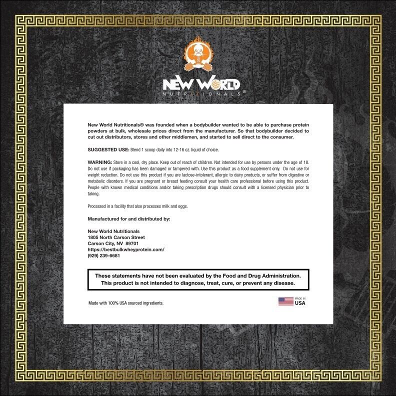 Vanilla 3lb Bulk Whey Protein Isolate