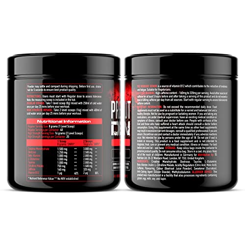 Demon Pre-Workout Powder with Creatine and Caffeine