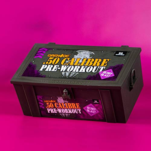 Grenade 50 Calibre Berry Blast Pre-Workout 50 Servings