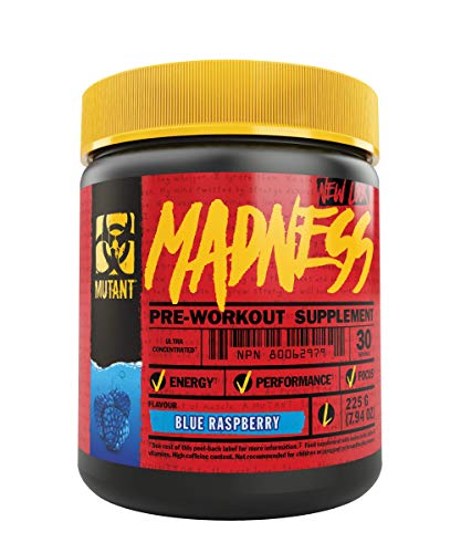 MUTANT MADNESS Blue Raspberry Pre-Workout Powder