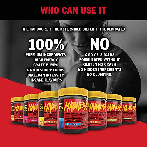 MUTANT MADNESS Blue Raspberry Pre-Workout Powder