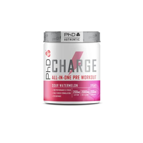 PhD Authentic Charge Pre Workout - Sour Watermelon