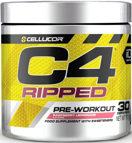 C4 Ripped Raspberry Lemonade Pre Workout Powder