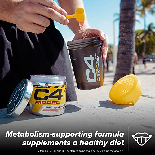 C4 Ripped Raspberry Lemonade Pre Workout Powder