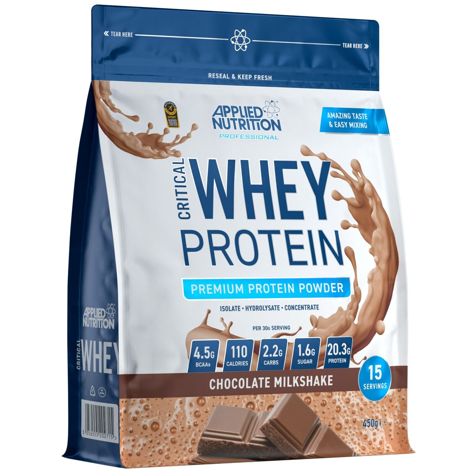 High Protein Whey Powder with BCAA for Muscle Gain