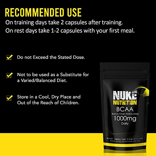 Nuke Nutrition BCAA Capsules for Lean Muscle