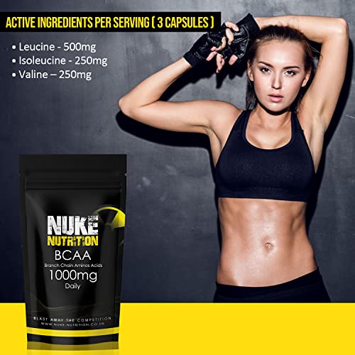 Nuke Nutrition BCAA Capsules for Lean Muscle