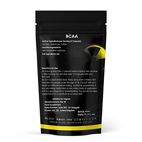 Nuke Nutrition BCAA Capsules for Lean Muscle