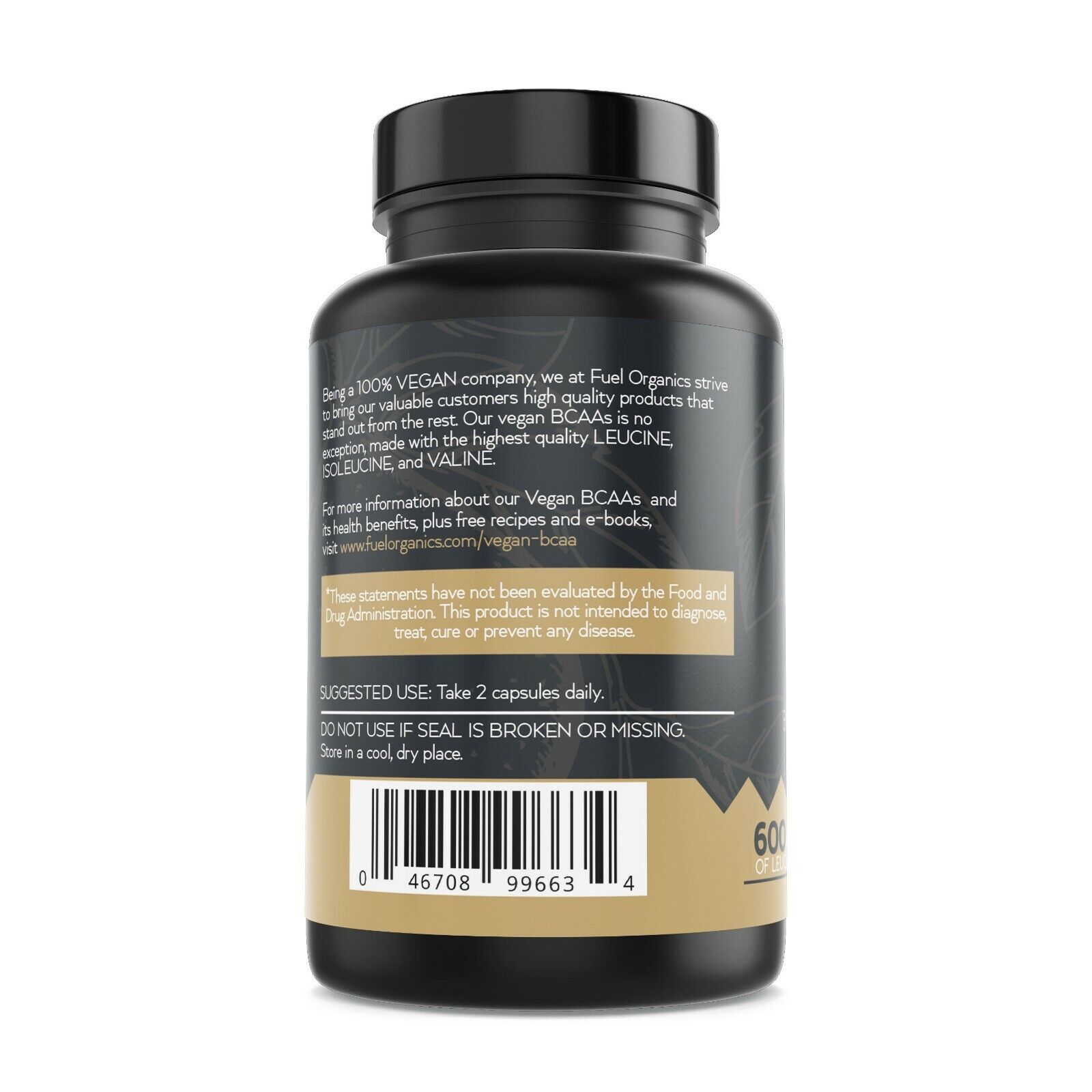 BCAA Capsules, 1200mg, 45 Servings