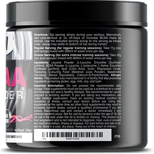 Berry Flavor BCAA Powder - 14,000 mg per Serving