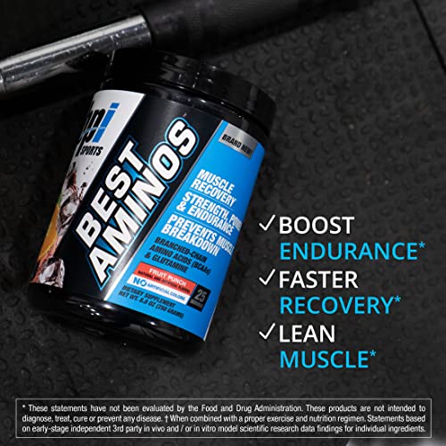 BCAA and Glutamine Aminos Supplement, Fruit Punch