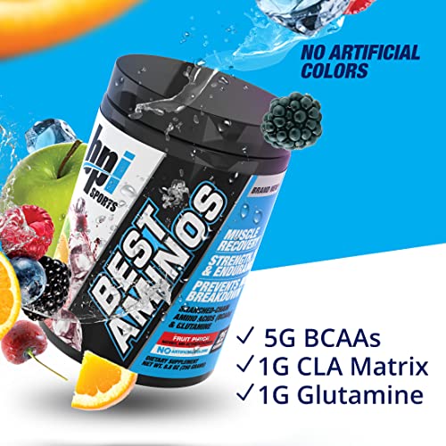 BCAA and Glutamine Aminos Supplement, Fruit Punch