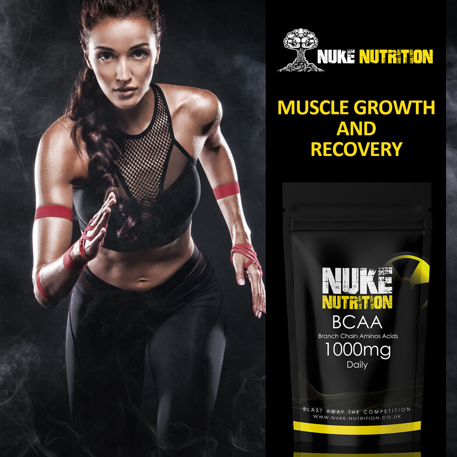 BCAA 1000mg Muscle Growth and Repair Tablets 60ct