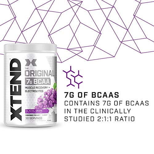 XTEND BCAA Powder Glacial Grape for Recovery