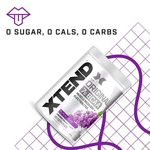 XTEND BCAA Powder Glacial Grape for Recovery
