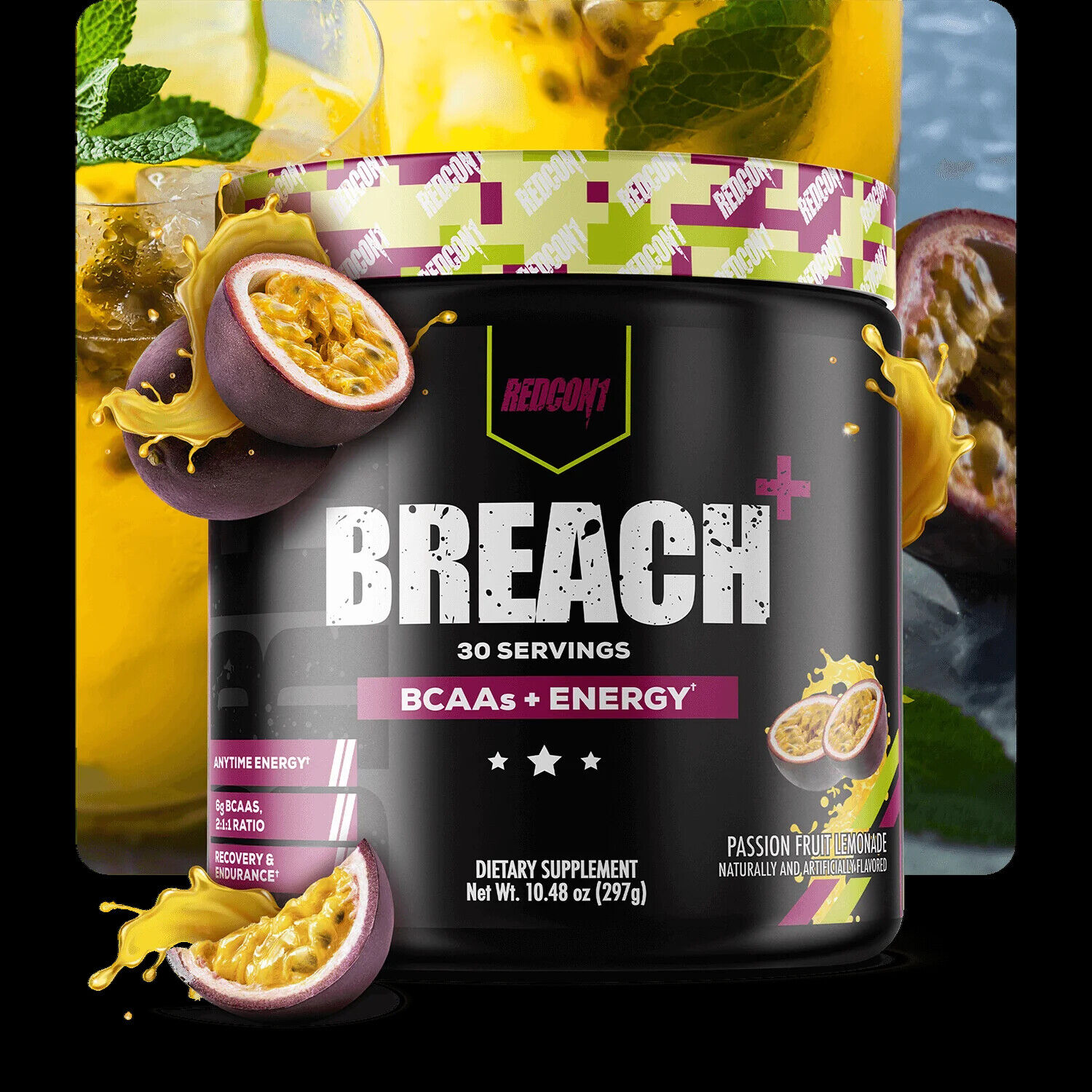 REDCON1 Breach + Energy BCAAs - 30 Servings