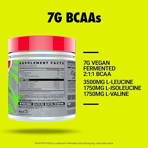GHOST BCAA Amino Acids, Sour Patch Watermelon