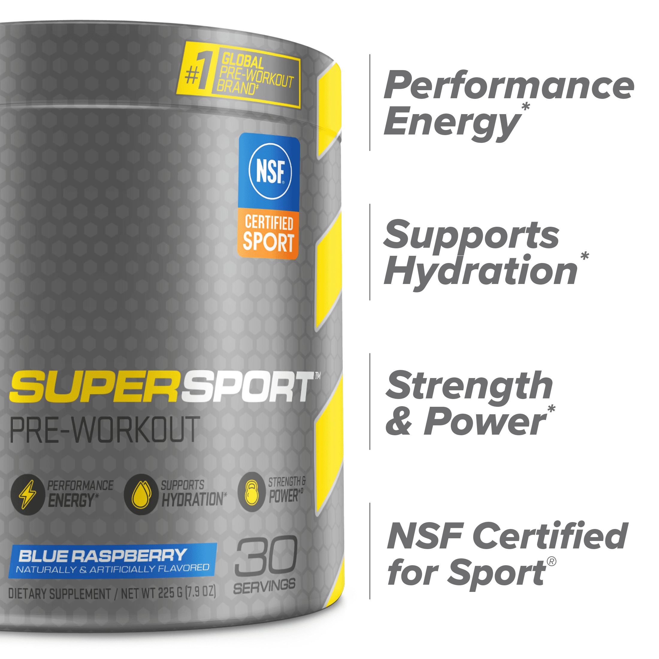 C4 Super Sport Preworkout Blue Raspberry 30 Servings