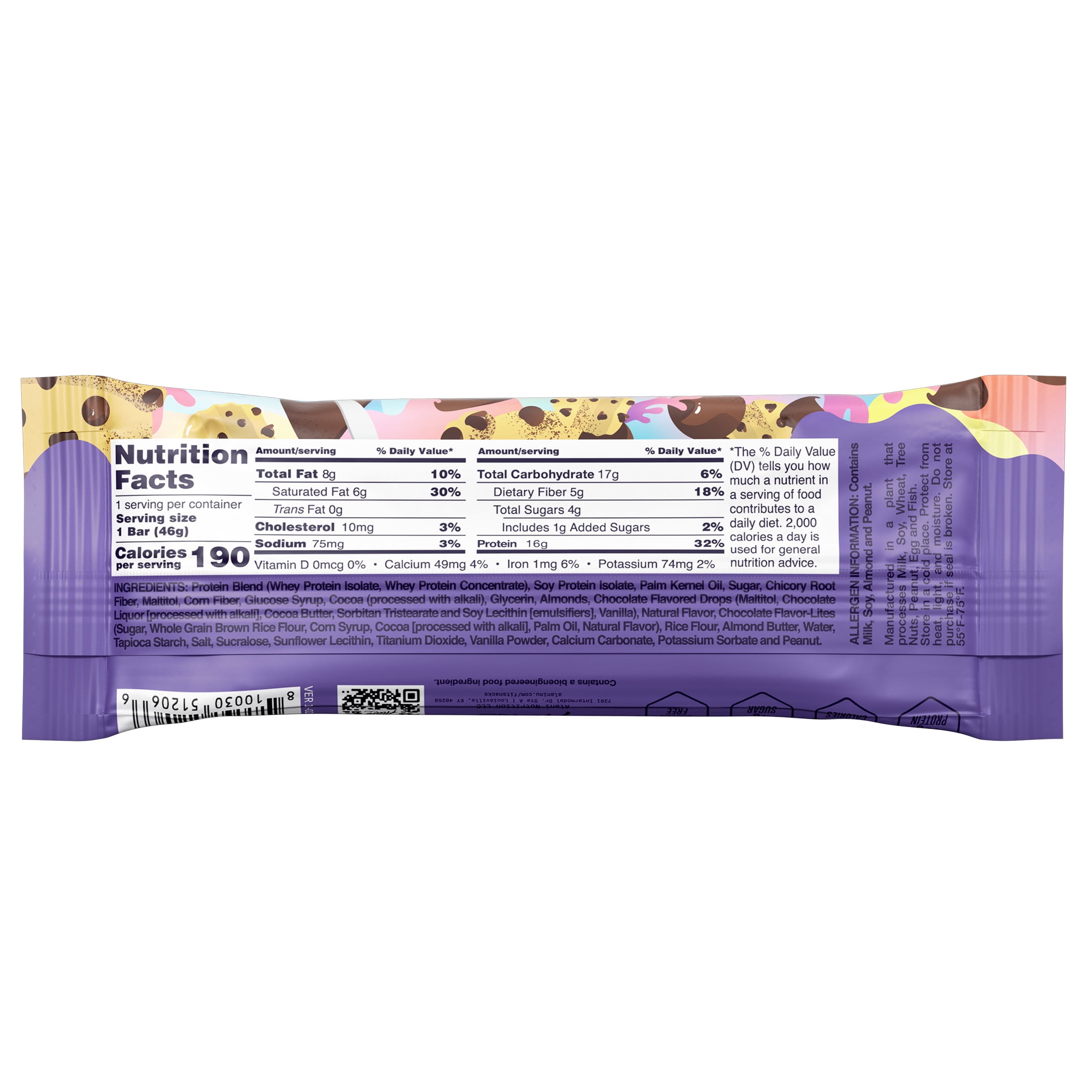 Alani Nu Cookie Dough Protein Bar 4 Pack