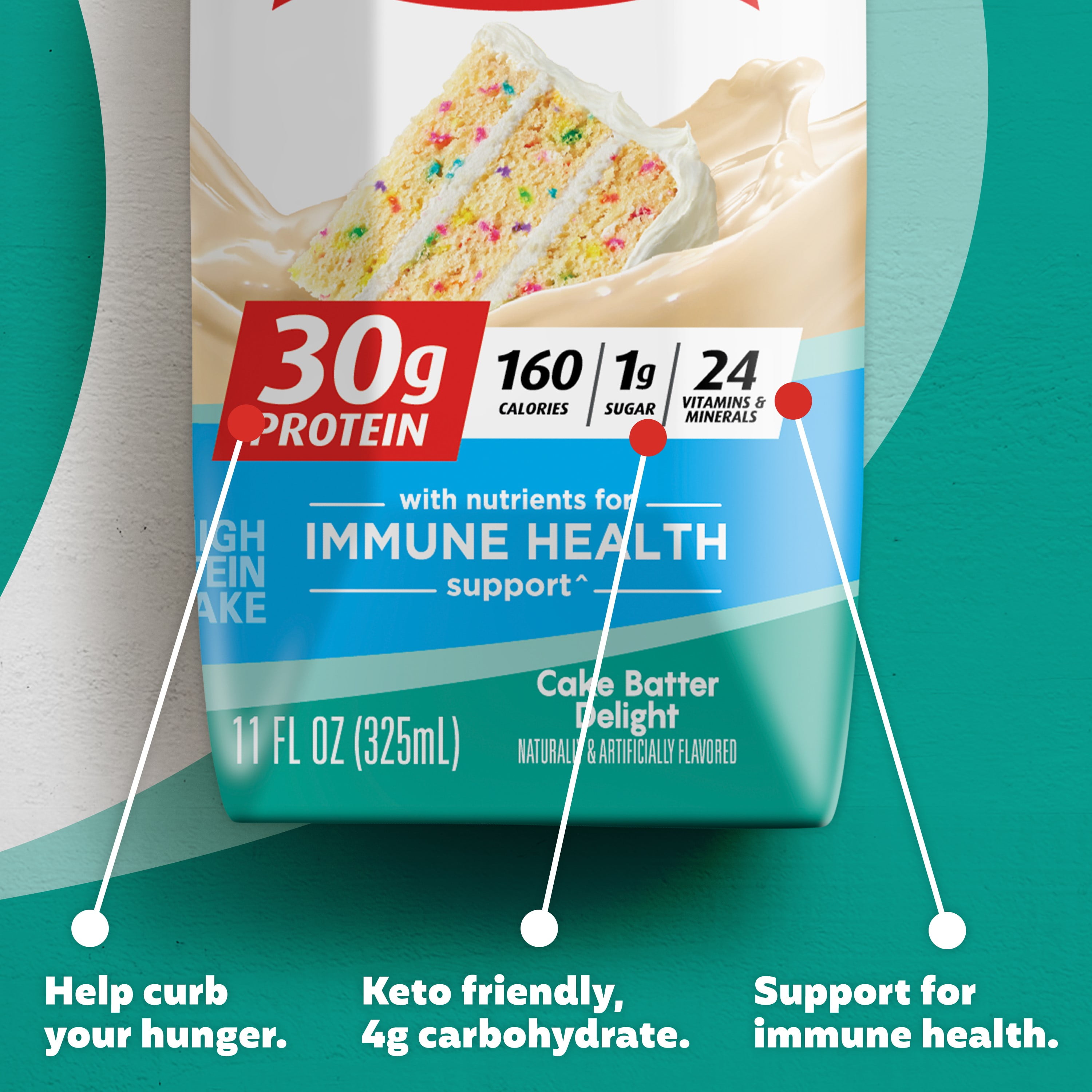 Premier Protein Shake, Cake Batter Delight, 30g Protein