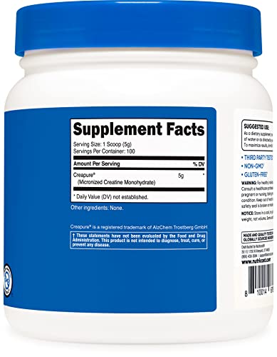Nutricost Creapure Creatine Monohydrate 500g