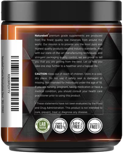 NatureBell Pure Creatine Monohydrate Powder 500g