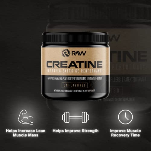 RAW Nutrition Micronized Creatine Monohydrate Powder 150g