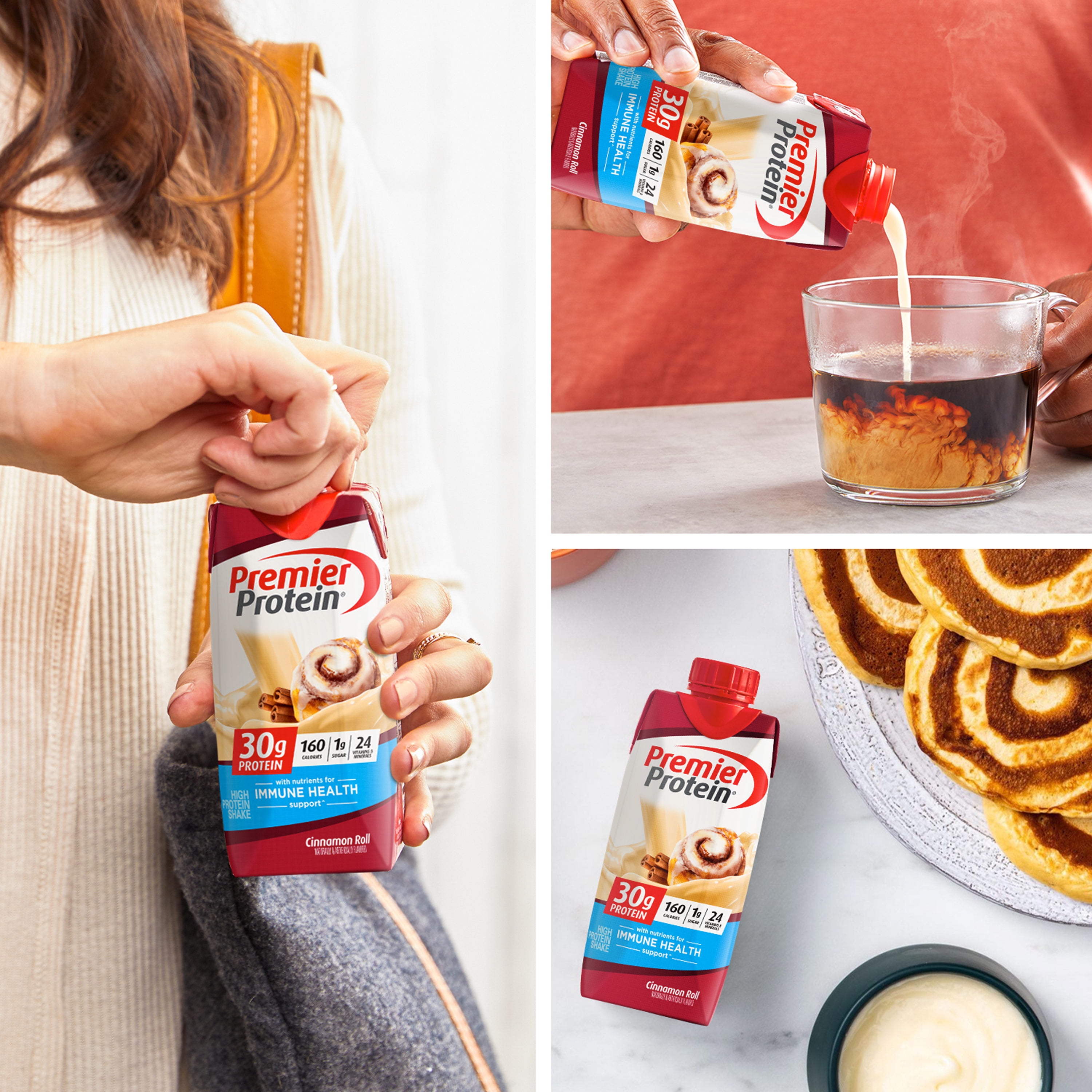 Cinnamon Roll Protein Shake, 30g Protein, 4 Pack
