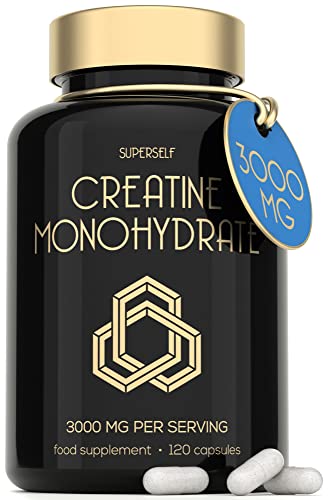 Creatine Monohydrate Tablets for Muscle Growth 120 Count