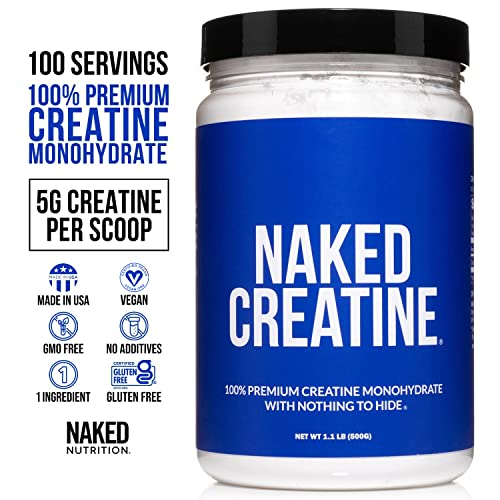 Pure Creatine Monohydrate for Strength Gains, 100 Servings