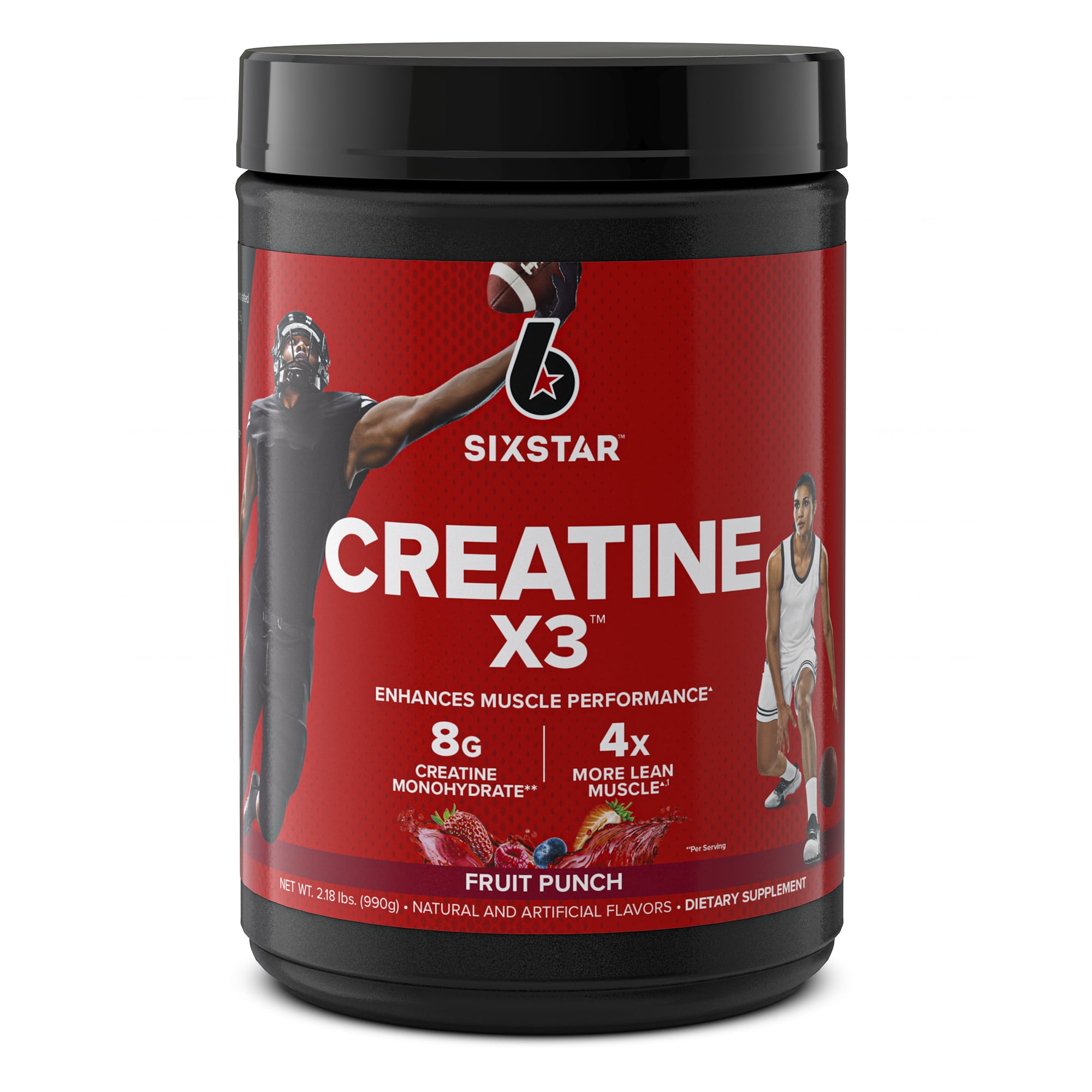 Six Star Creatine X3 BCAA Powder, Fruit Punch