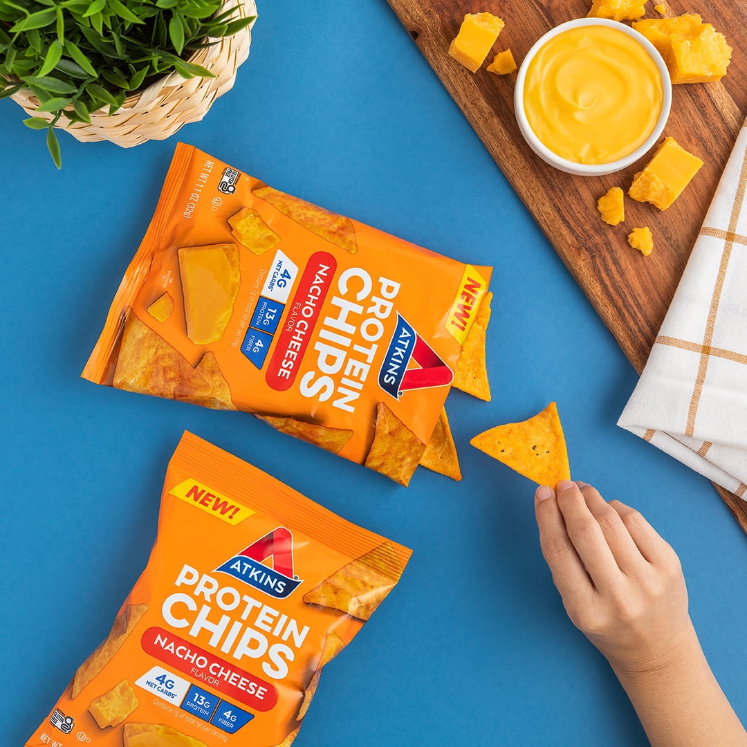 Atkins Nacho Cheese Protein Chips, 1.1oz