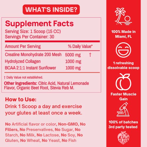 Peach Perfect Creatine: Energy & Muscle Boost